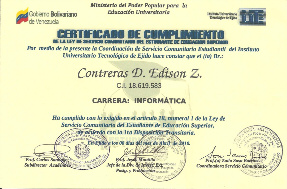 Servicio Comunitario